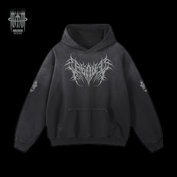 MK0KM Heavyweight Sunfade Oversized Hoodie GRX