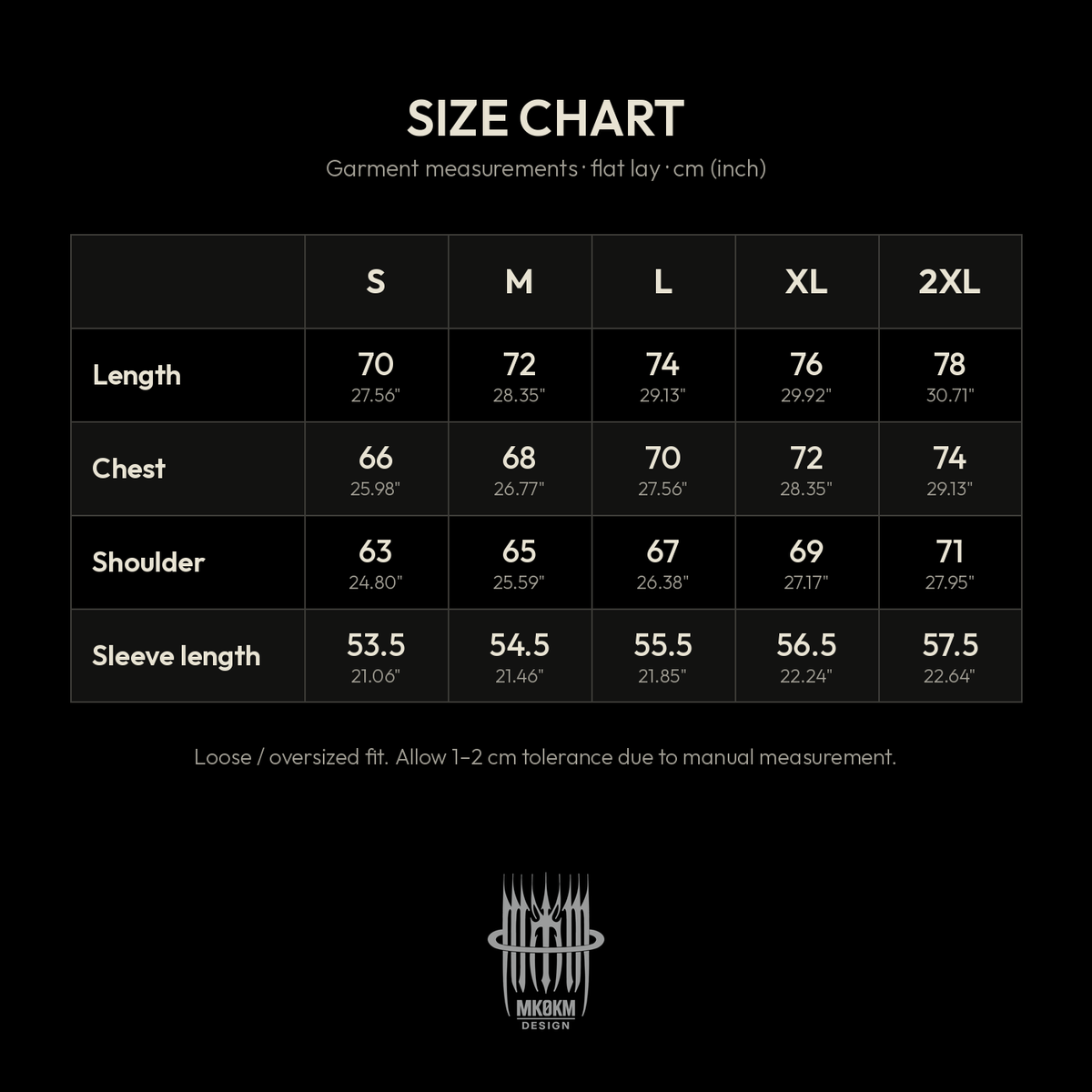 MK0KM Vintage Washed Frayed Fleece Hoodie GRX size chart