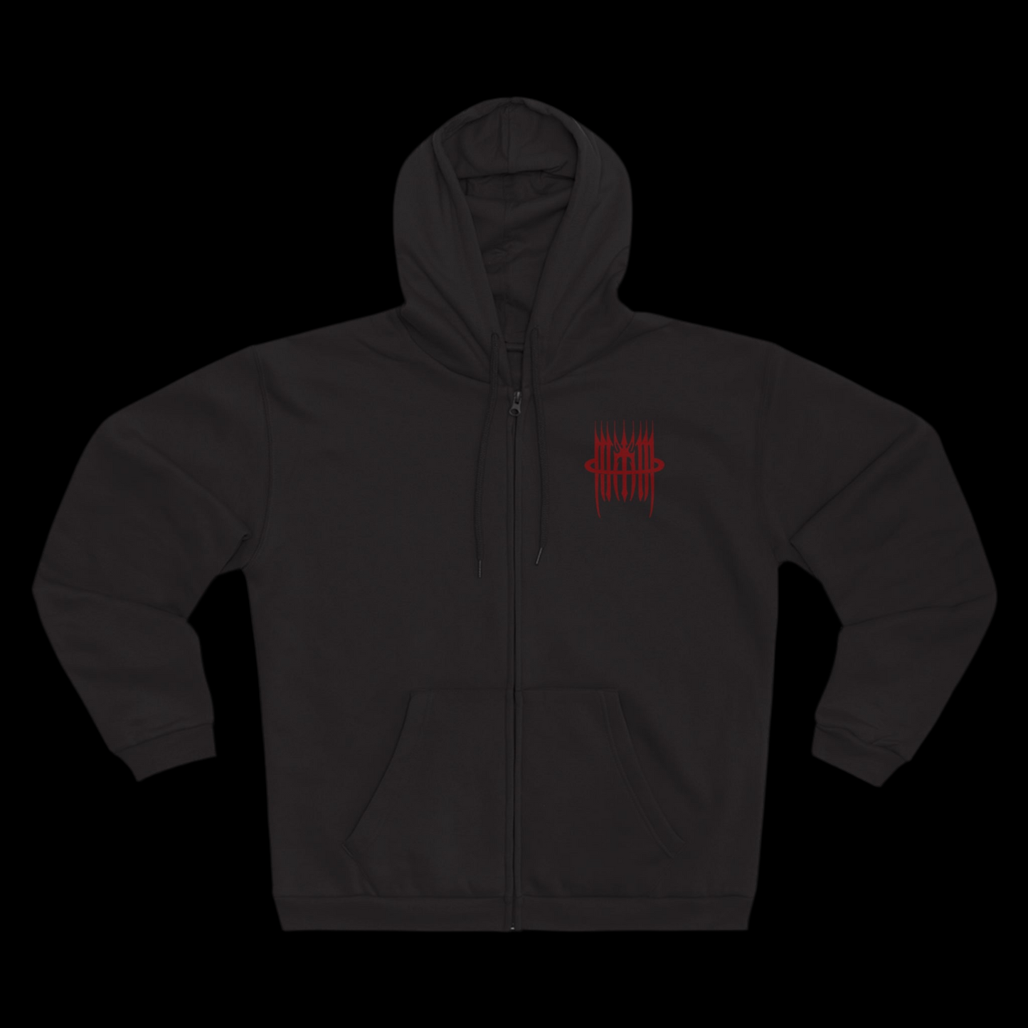 MK0KM Unisex Hooded Zip Sweatshirt