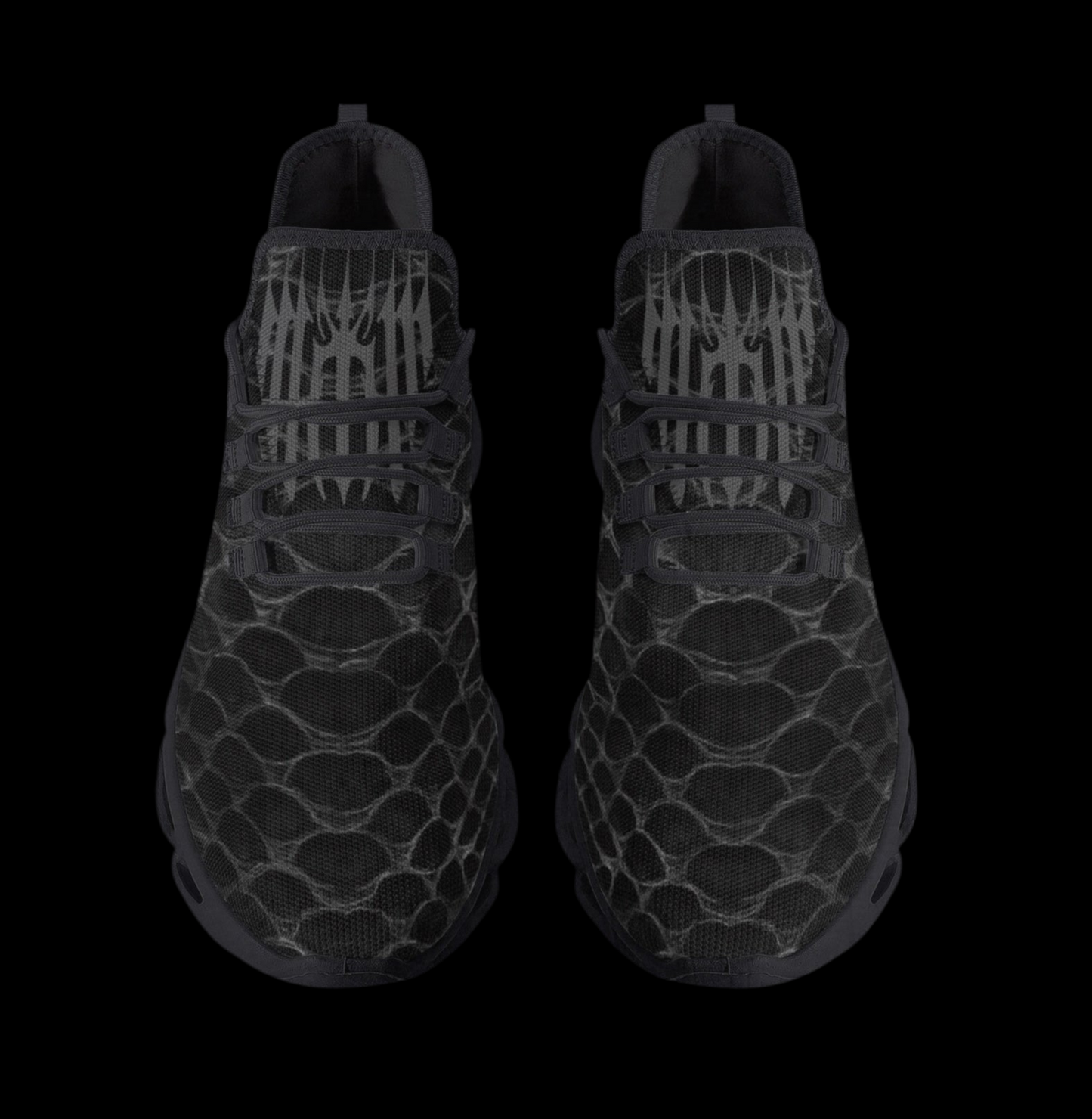 Mk0KM Bounce Mesh Knit Sneakers - Black