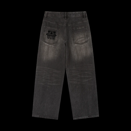 MK0KM Vintage Wash Heavyweight Denim Jeans