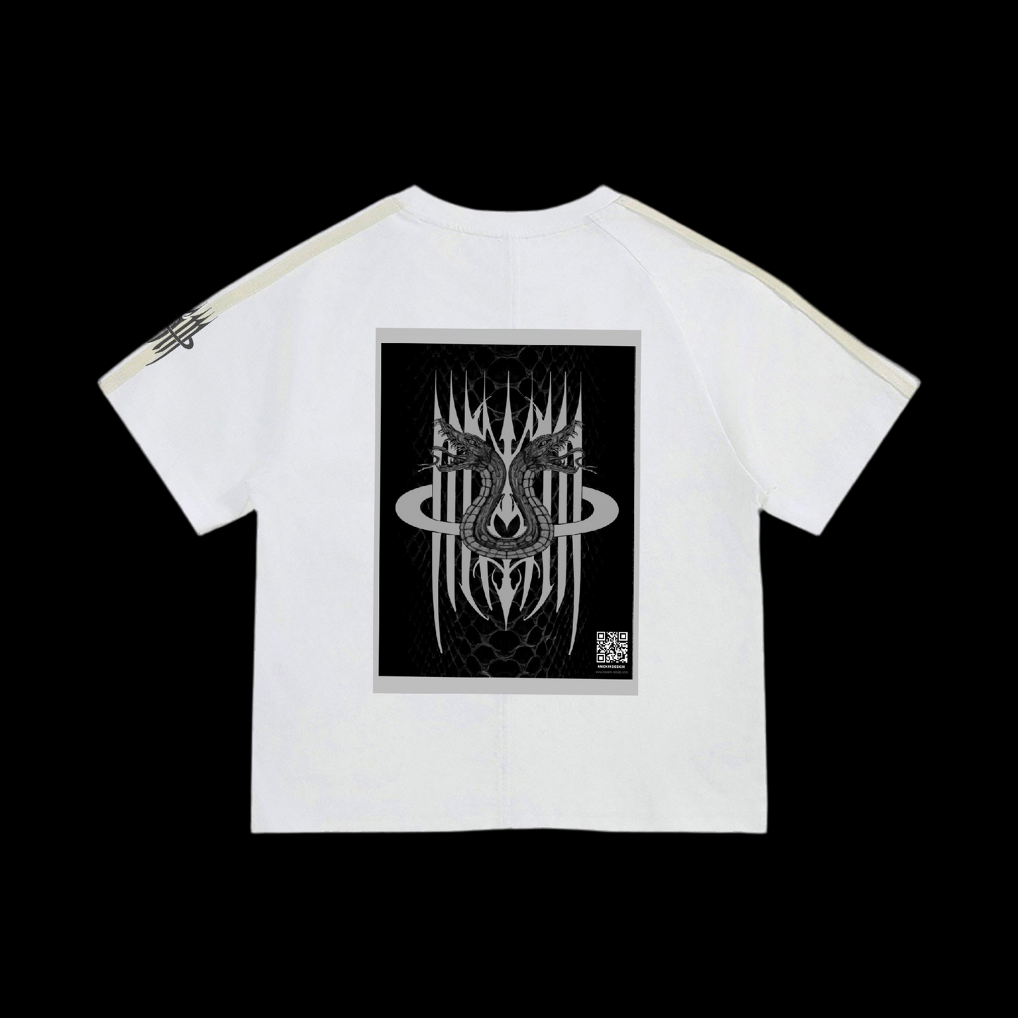 MK0KM Striped Sleeve Cotton T-Shirt