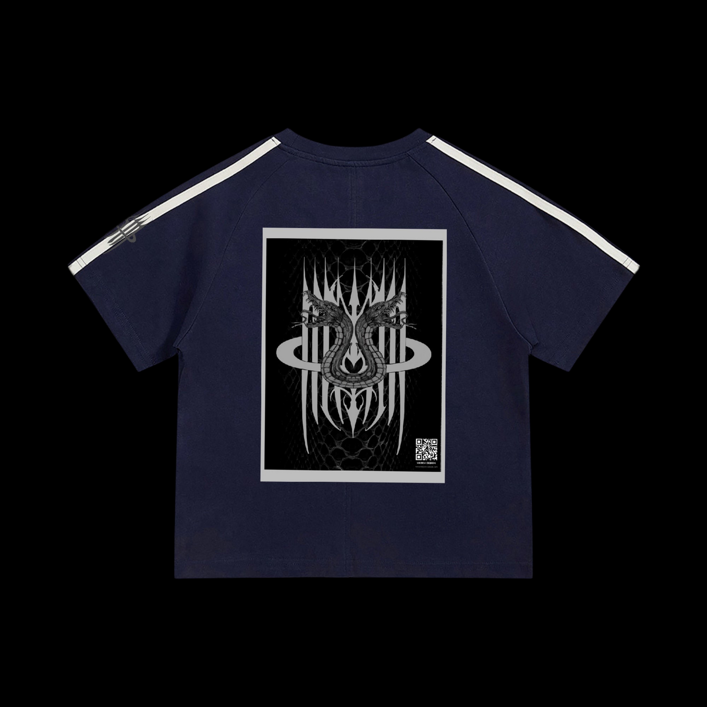 MK0KM Striped Sleeve Cotton T-Shirt