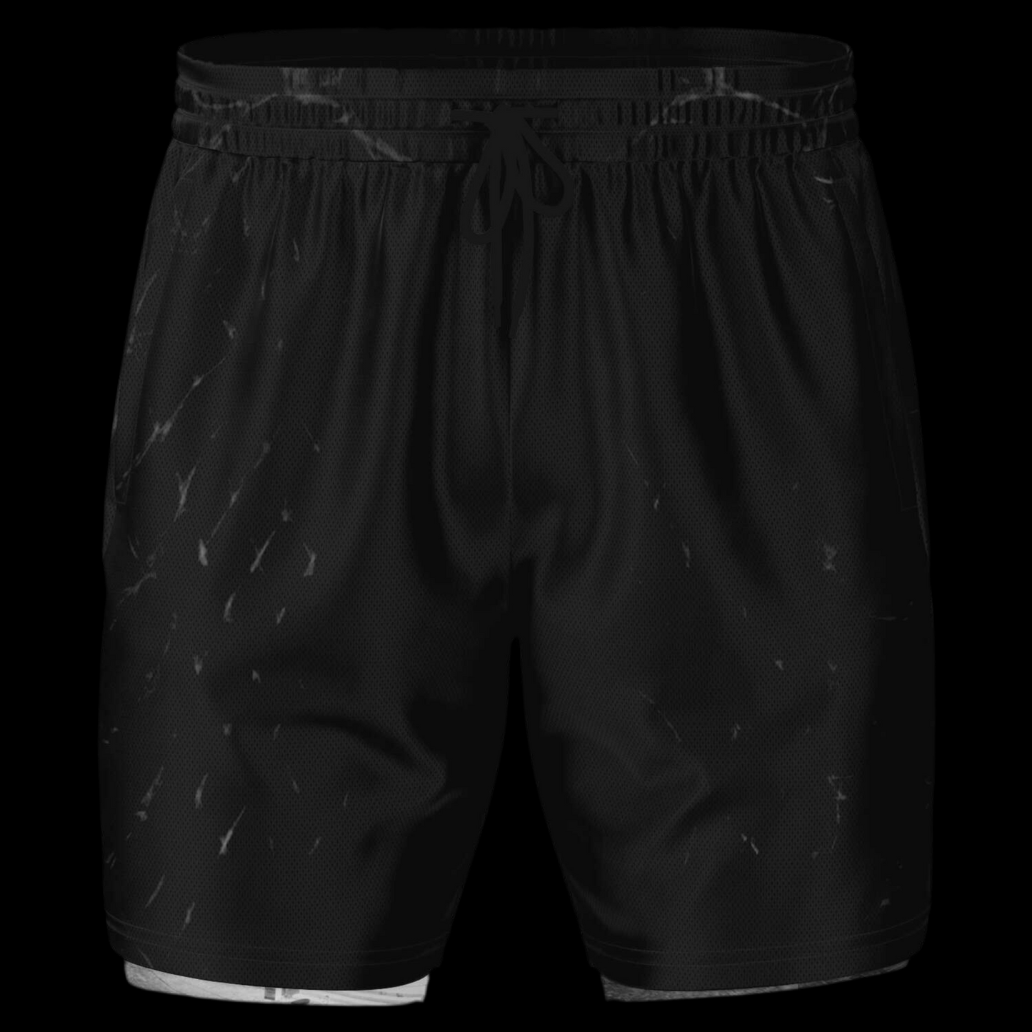MK0KM Men's 2-in-1 Shorts BLK_PIT