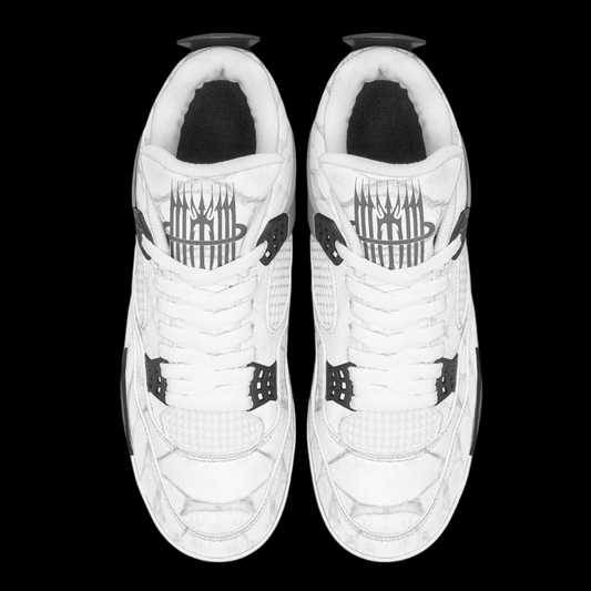 MK0KM AJ4 Basketball Sneakers WHT PIT