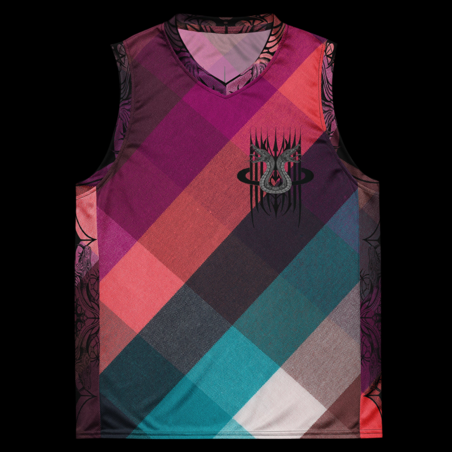 MK0KM Recycled unisex basketball jersey Dark_Colors_Square