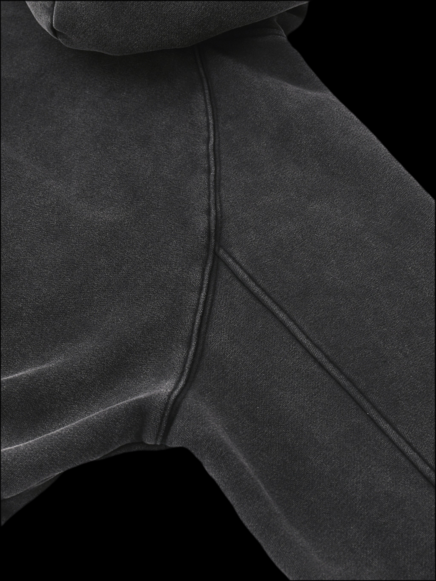 MK0KM Snow Washed Cropped Hoodie