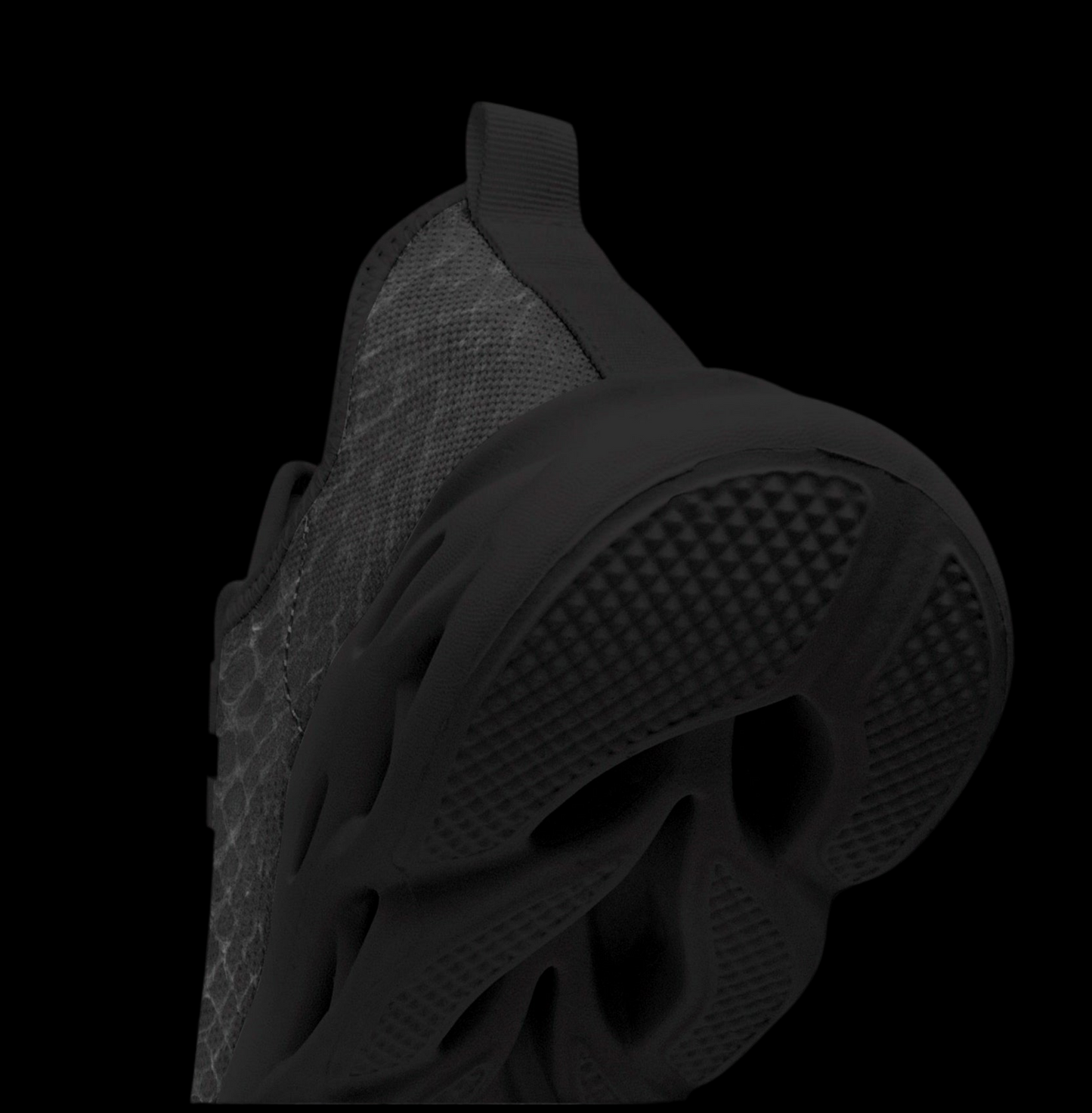 Mk0KM Bounce Mesh Knit Sneakers - Black