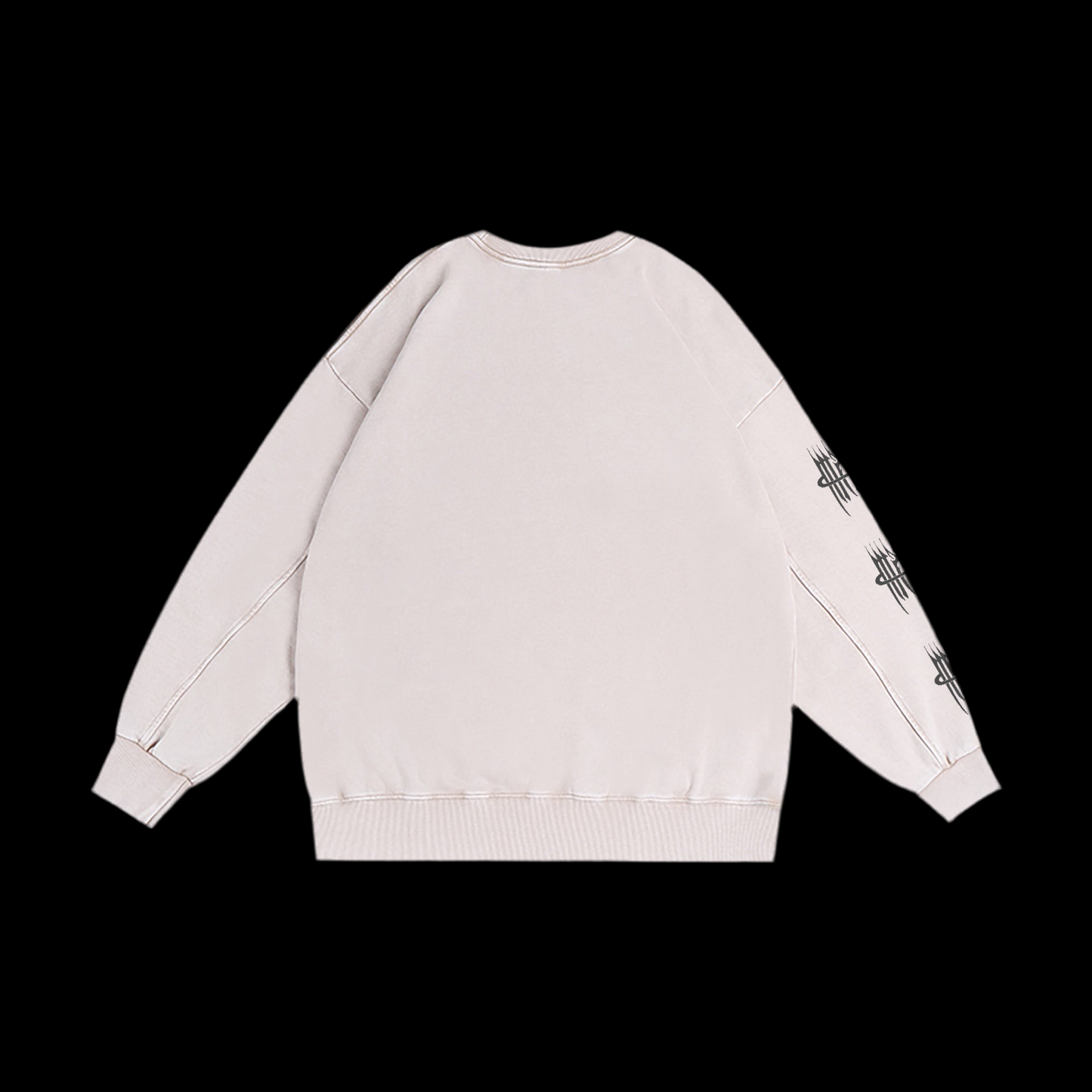 MK0KM Washed Vintage Crew-neck Sweatshirt