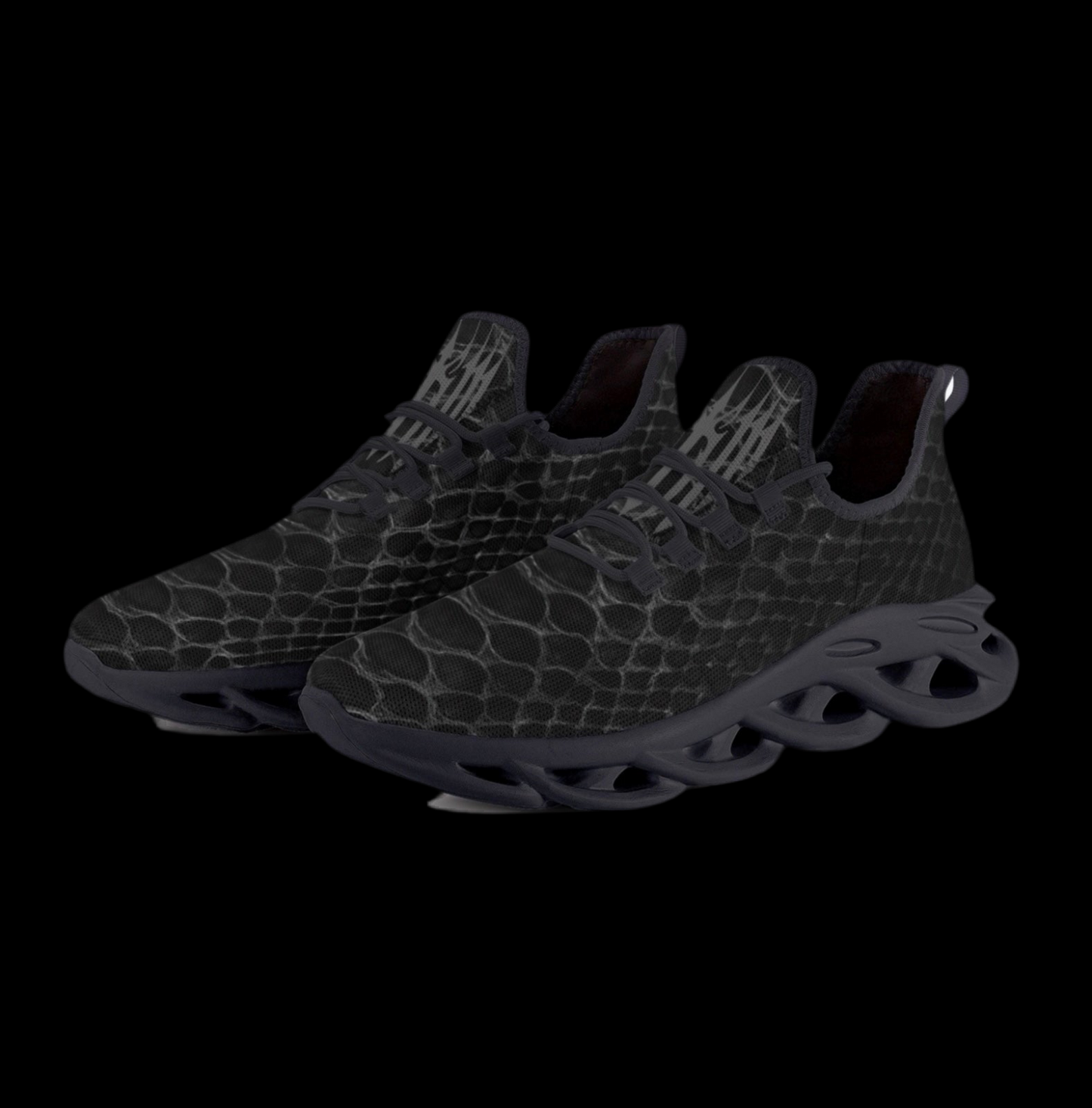 Mk0KM Bounce Mesh Knit Sneakers - Black