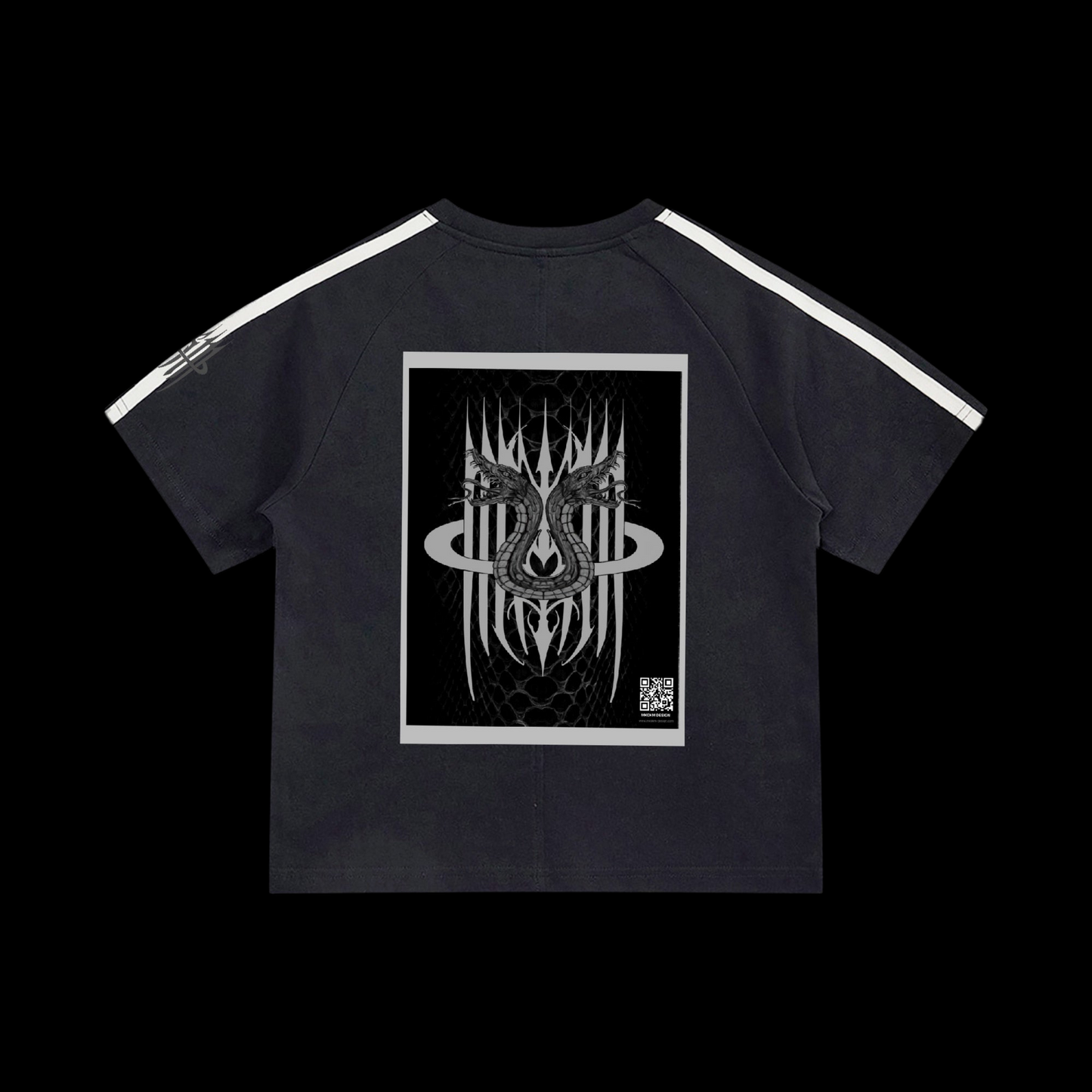 MK0KM Striped Sleeve Cotton T-Shirt