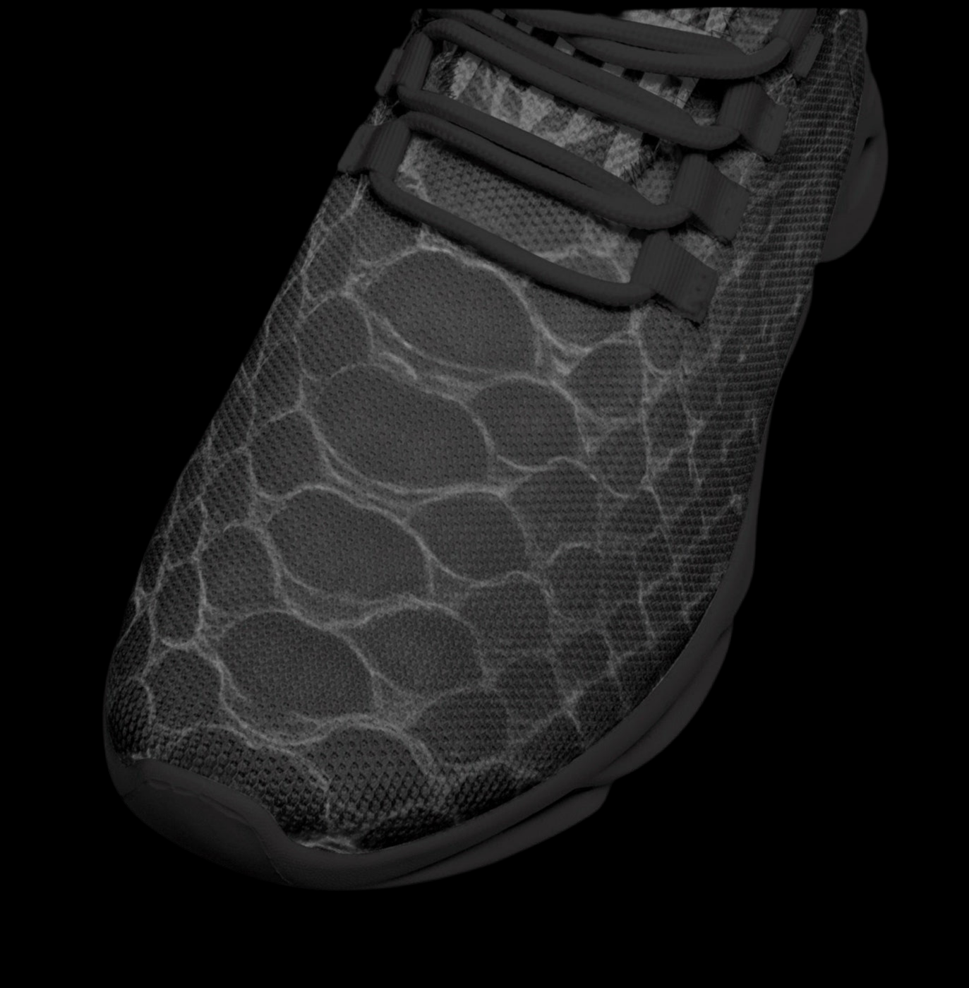 Mk0KM Bounce Mesh Knit Sneakers - Black