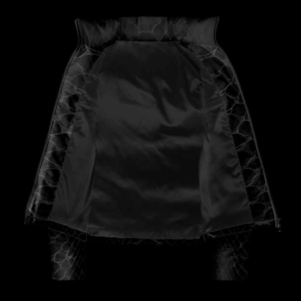 MK0KM PUFFER BLK ANK LUX
