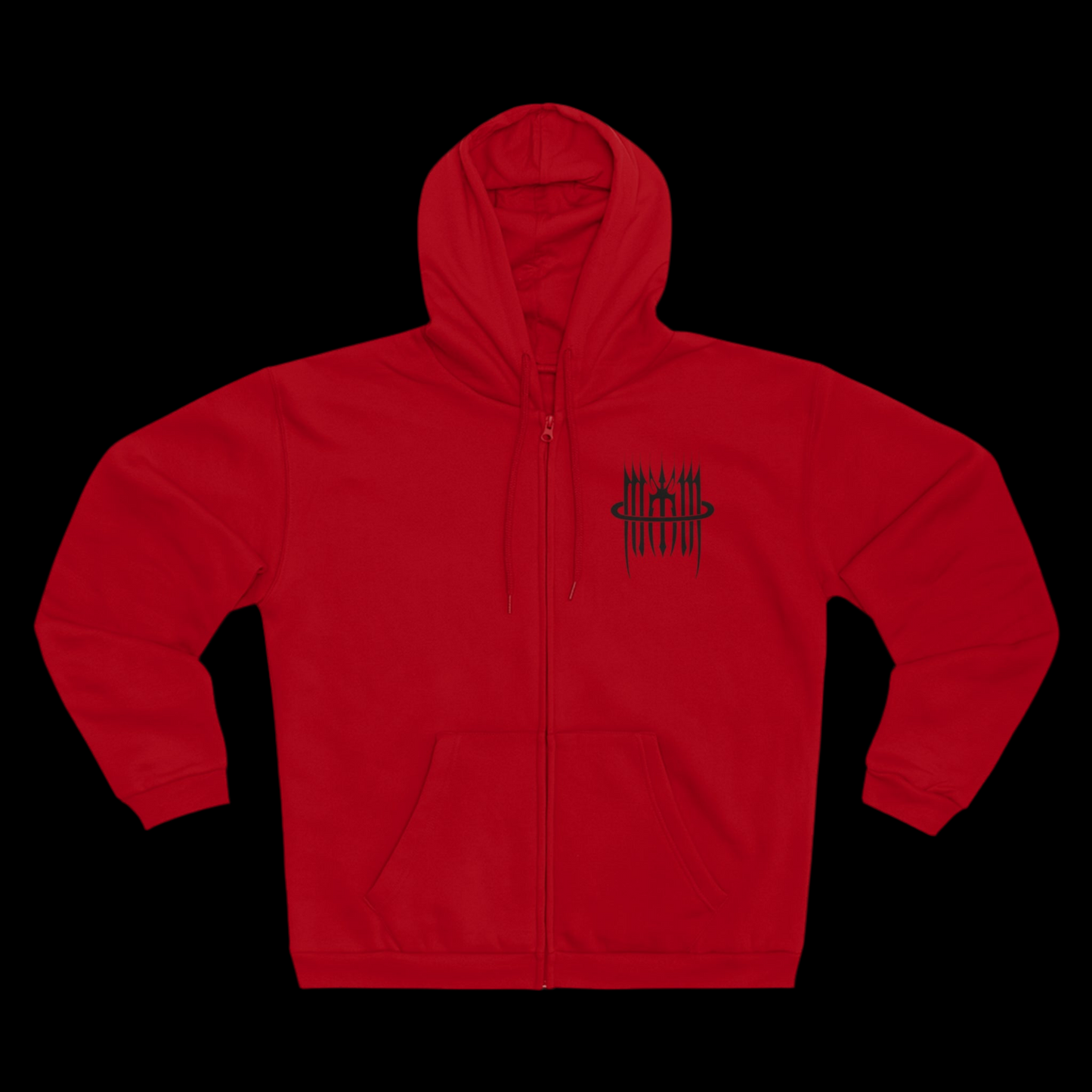 MK0KM Unisex Hooded Zip Sweatshirt