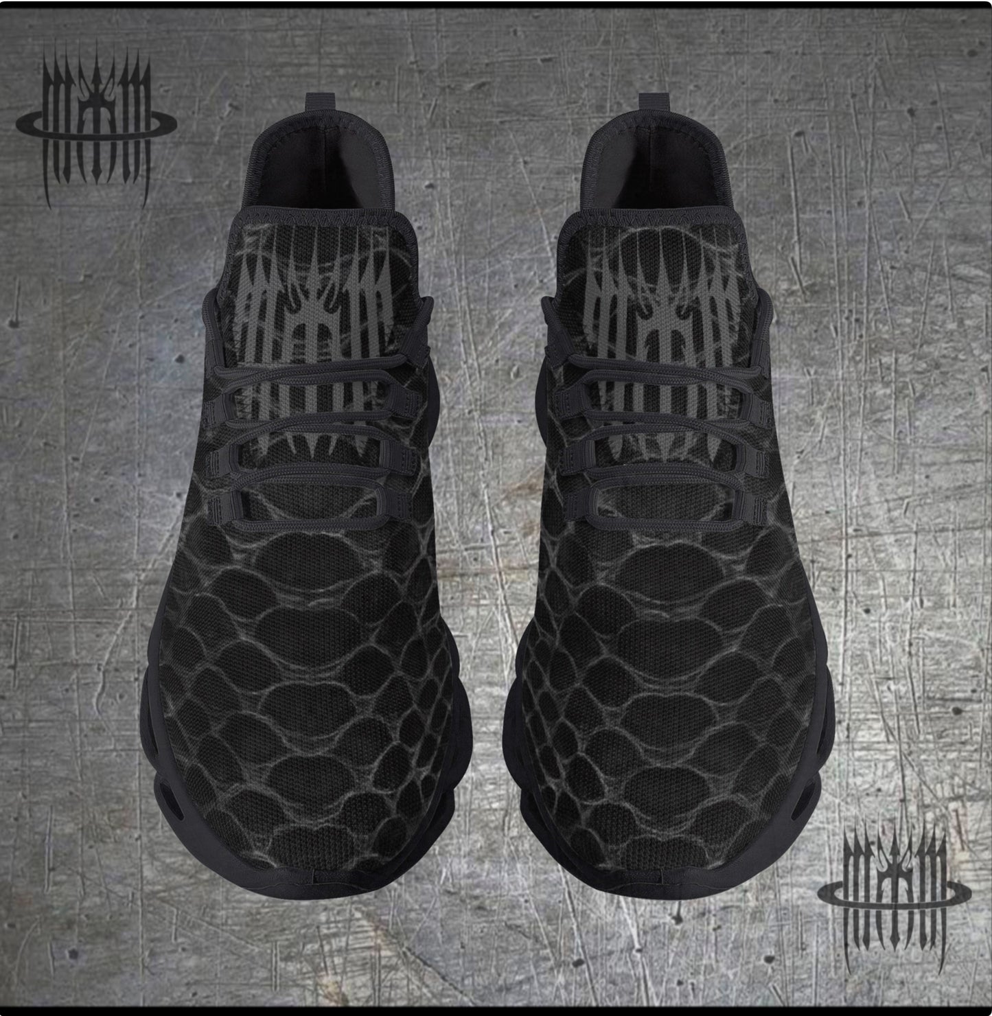 Mk0KM Bounce Mesh Knit Sneakers - Black