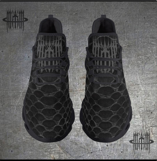 Mk0KM Bounce Mesh Knit Sneakers - Black