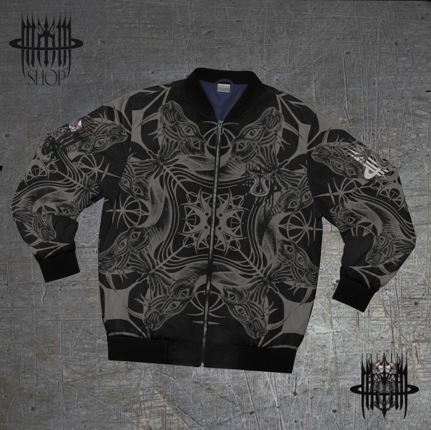 MK0KM. Men's Bomber Jacket (AOP) HLLBND FLL X