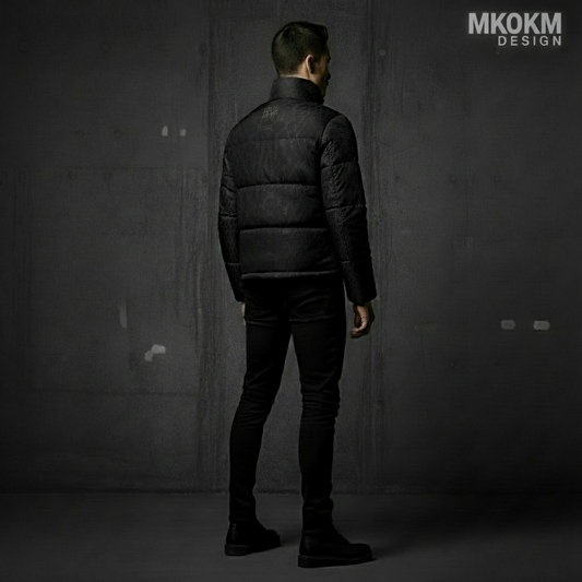 MK0KM PUFFER BLK ANK LUX