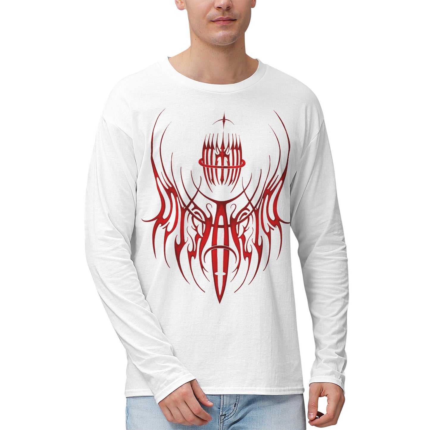 MK0KM Men's 100% Highweight Cotton Long Sleeve Shirts GS_CRST