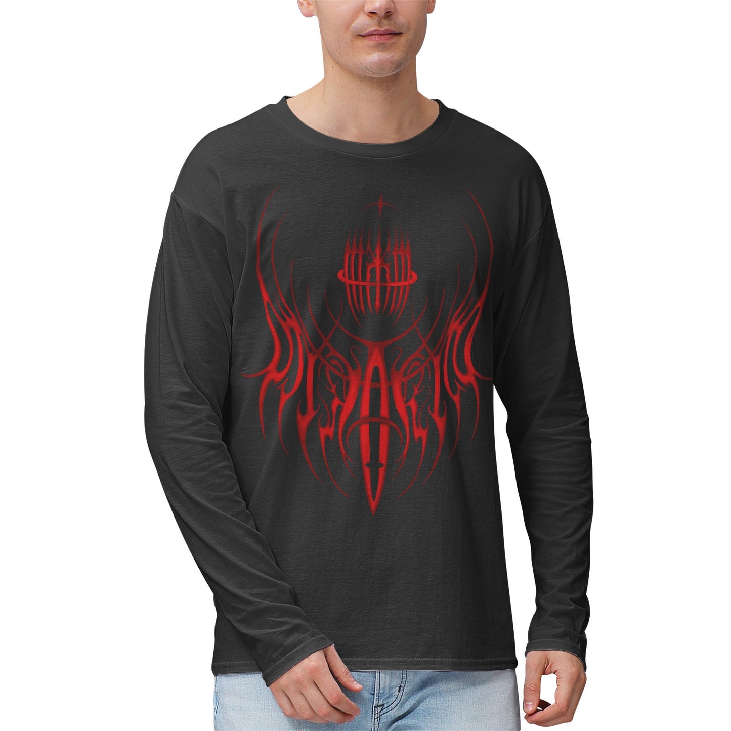 MK0KM Men's 100% Highweight Cotton Long Sleeve Shirts GS_CRST