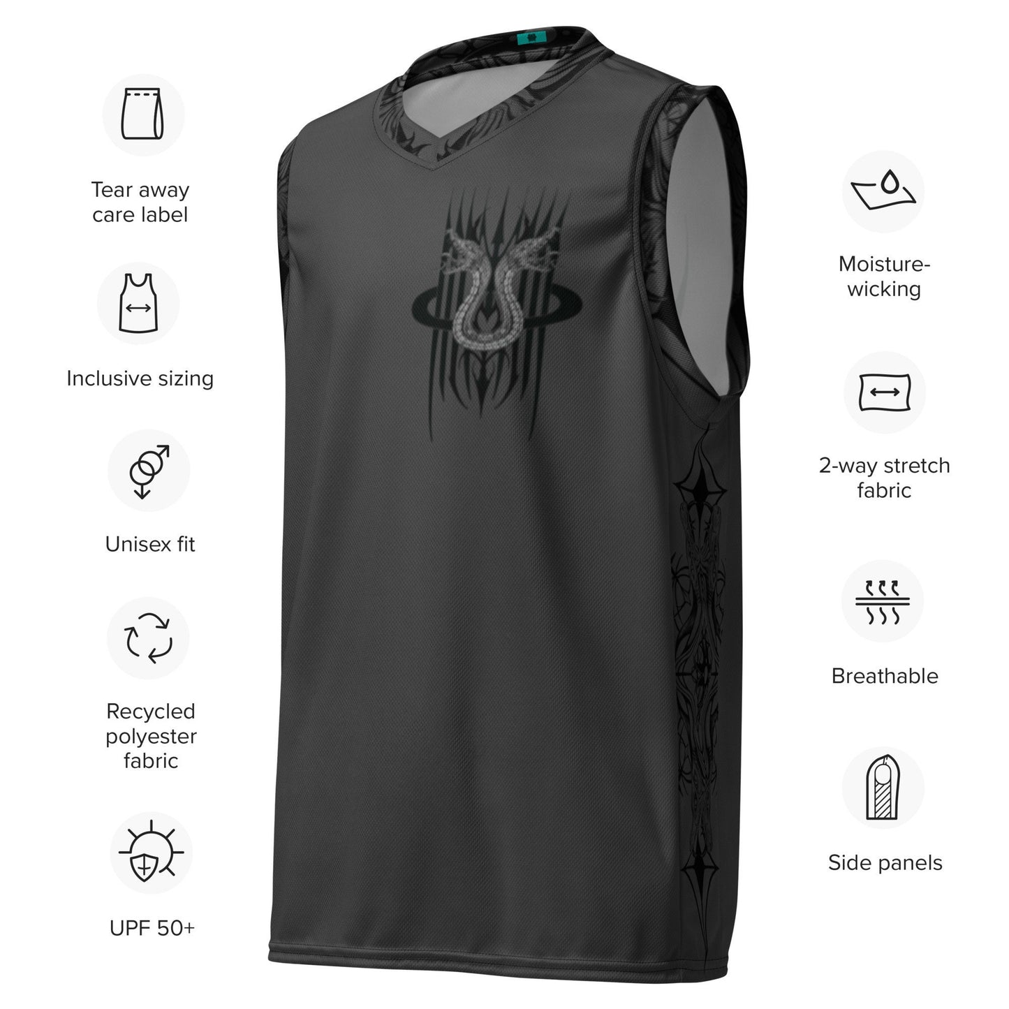 Maglietta da basket unisex riciclata