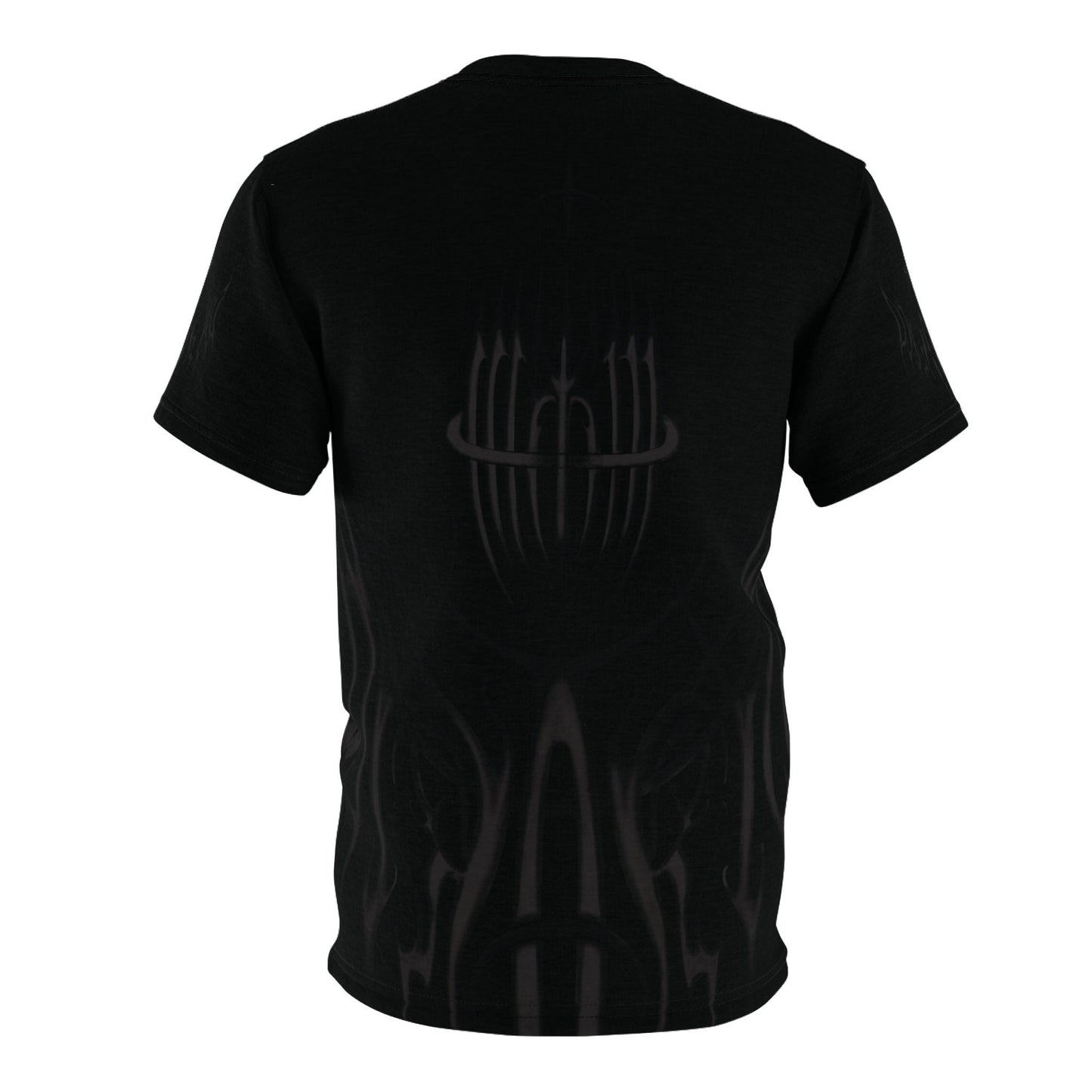 MK0KM Unisex Cut & Sew Tee (AOP) FLM_GRY_BLK