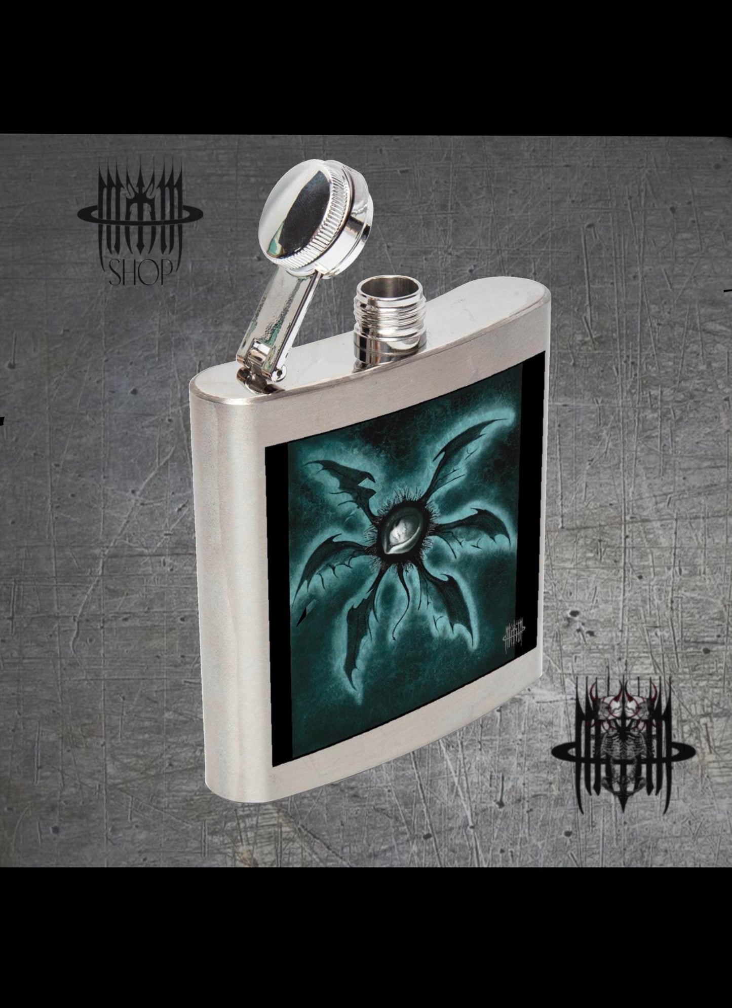 MK0KM Stainless Steel Hip Flask