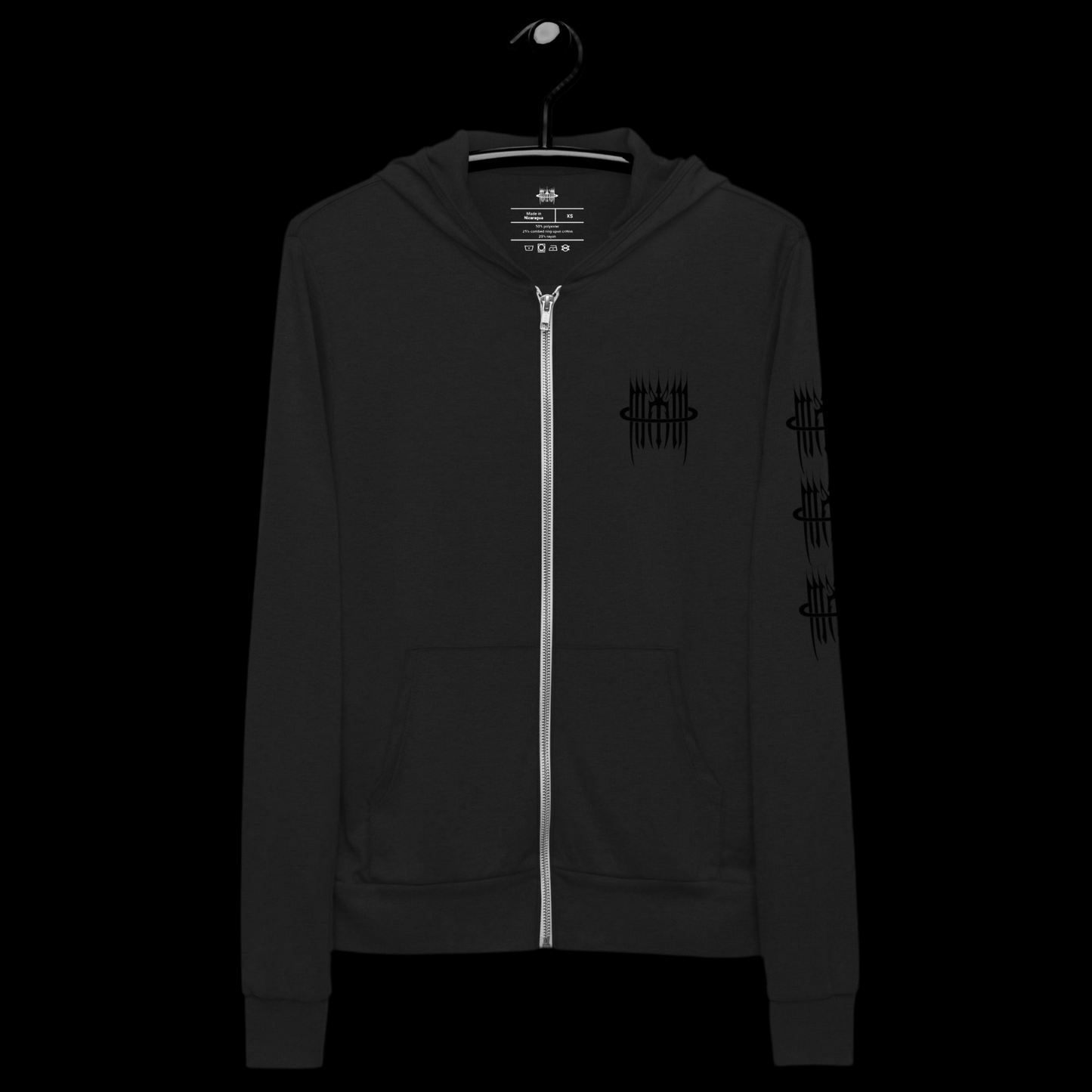 Unisex-Kapuzenpullover mit Reißverschluss