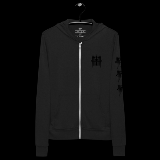 Unisex-Kapuzenpullover mit Reißverschluss