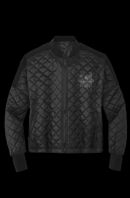 MK0KM Womens Boxy Quilted Jacket