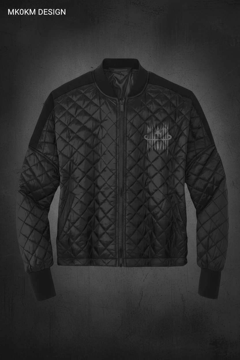 MK0KM Womens Boxy Quilted Jacket