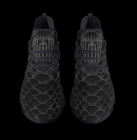Mk0KM Bounce Mesh Knit Sneakers - Black