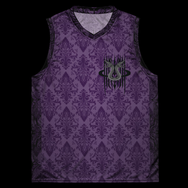 MK0KM Recycled unisex basketball jersey DARK BAROQUE