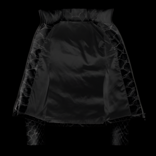 MK0KM PUFFER BLK ANK LUX