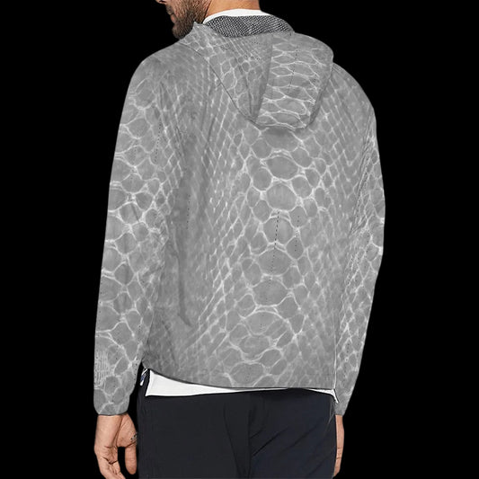 MK0KM Dark Goth Spring Windbreaker — Unisex Hooded Jacket (Model H23)