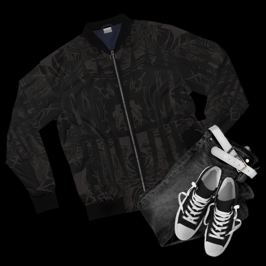 MK0KM. Men's Bomber Jacket (AOP) HLLBND_DARK