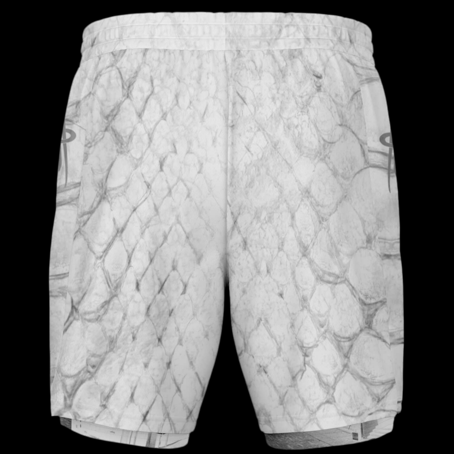 MK0KM Men's 2-in-1 Shorts WHT_PIT