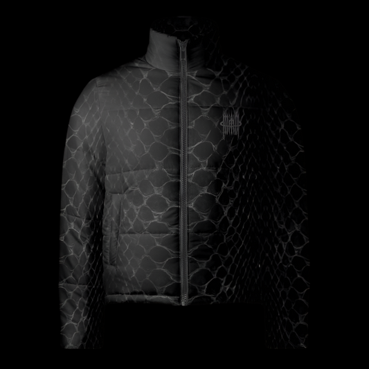 MK0KM PUFFER BLK ANK LUX