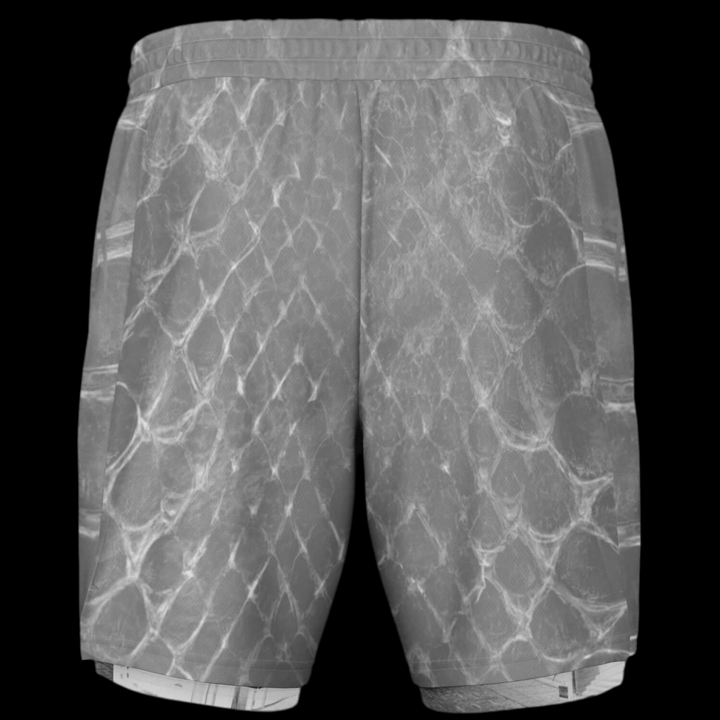 MK0KM Men's 2-in-1 Shorts GRY_PIT