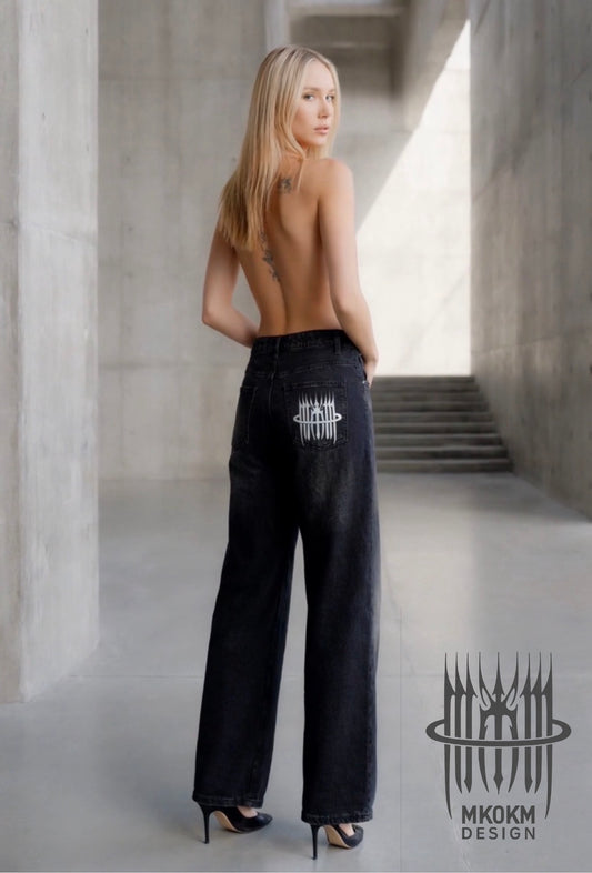 MK0KM Vintage Wash Heavyweight Denim Jeans