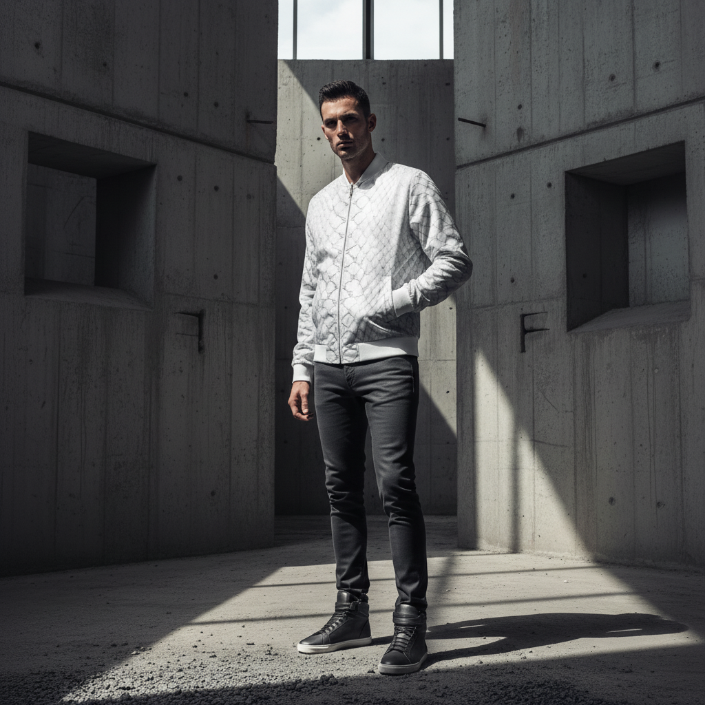 MK0KM REVERSIBLE SILK J WHT