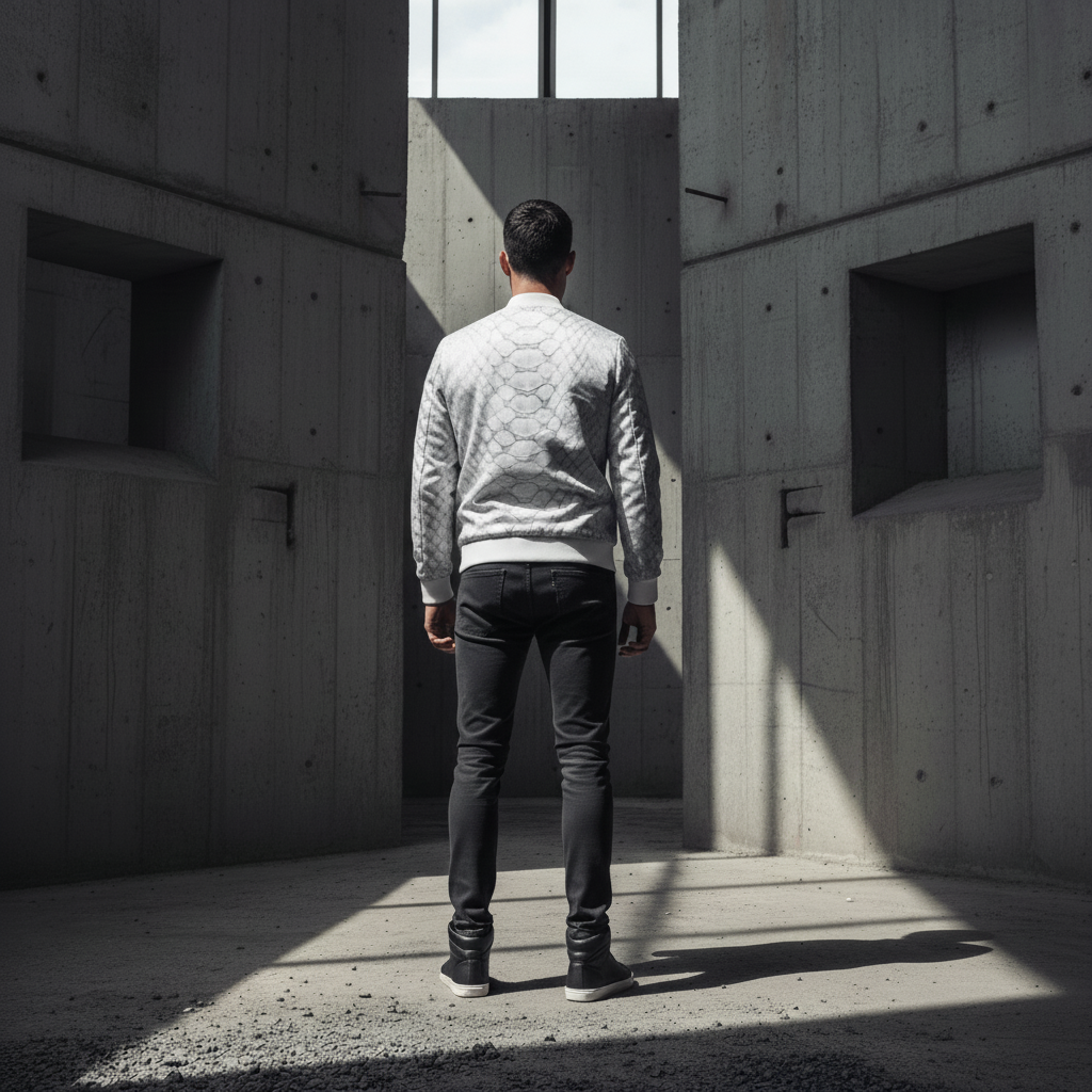 MK0KM REVERSIBLE SILK J WHT