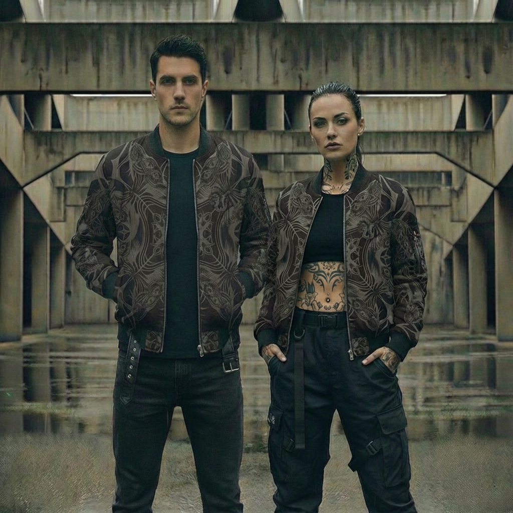 MK0KM. Men's Bomber Jacket (AOP) HLLBND FLL X