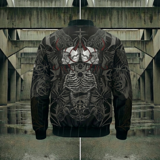 MK0KM. Men's Bomber Jacket (AOP) HLLBND FLL X