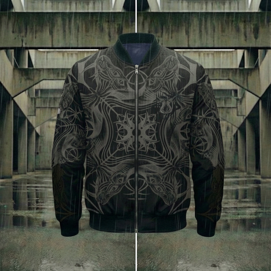 MK0KM. Men's Bomber Jacket (AOP) HLLBND FLL X