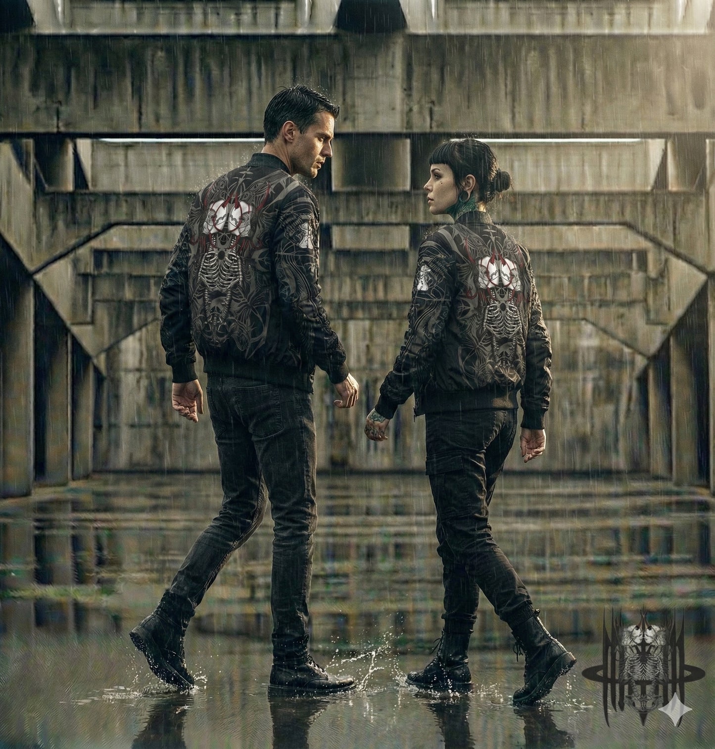 MK0KM. Men's Bomber Jacket (AOP) HLLBND FLL X