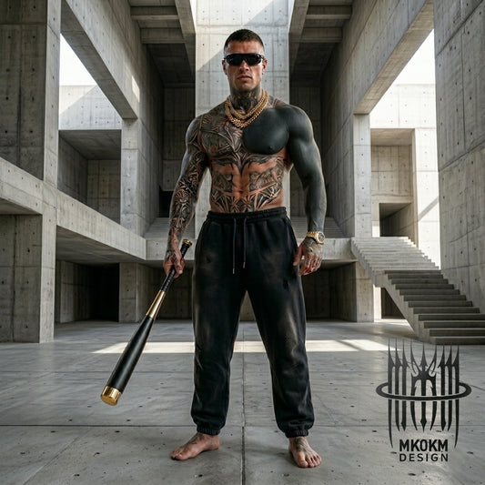 MK0KM Vintage Washed Fleece Jogger Sweatpants