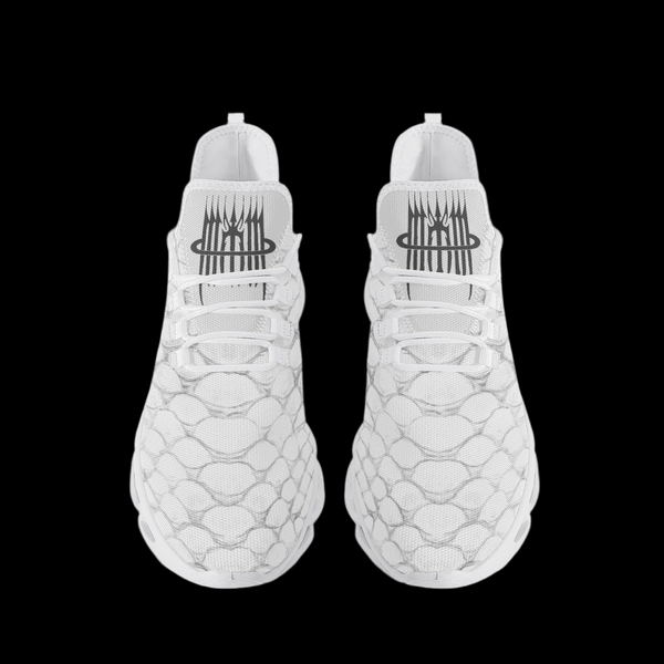 MK0KM Bounce Mesh Knit Sneakers - PIT WHT 2