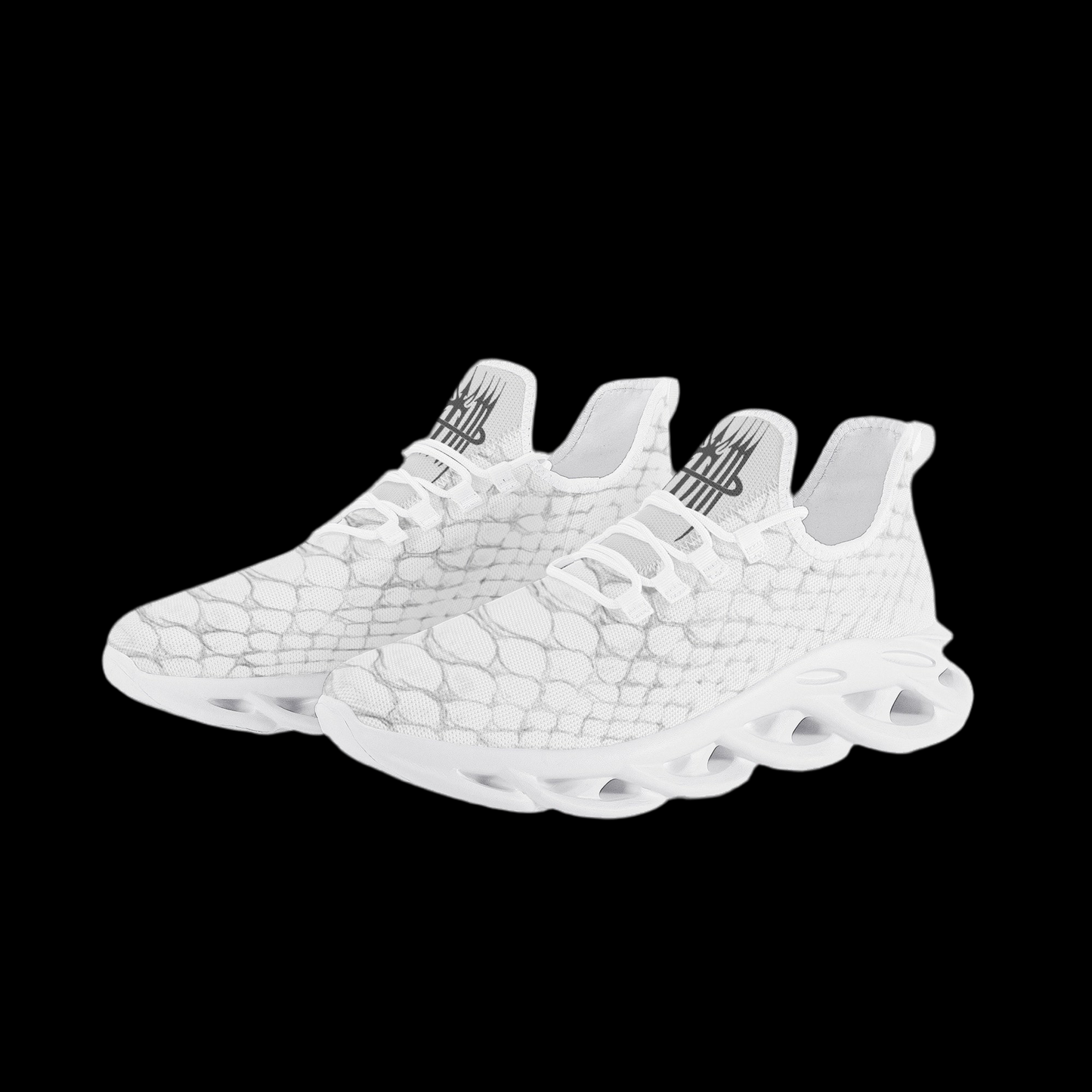 MK0KM Bounce Mesh Knit Sneakers - PIT WHT 2