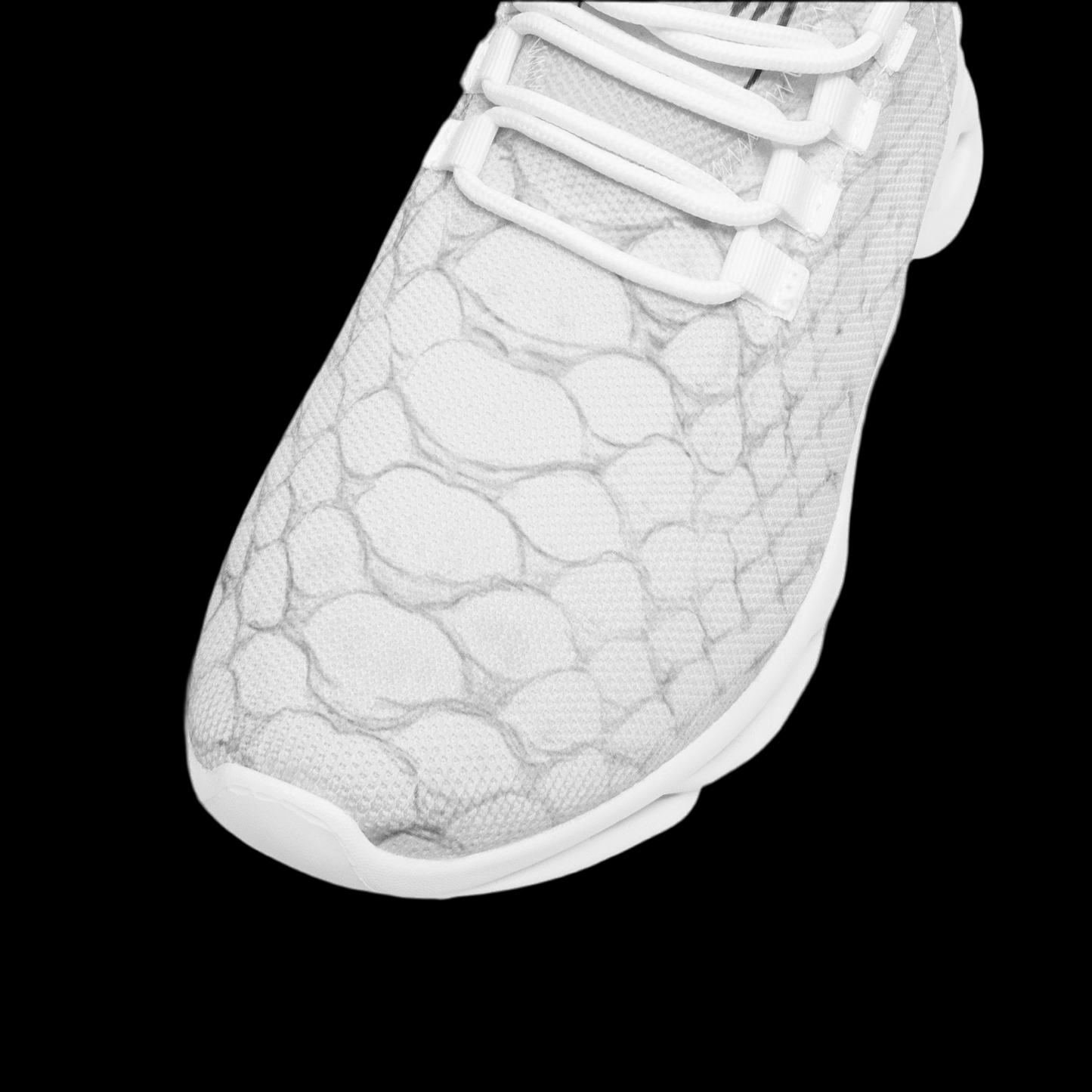 MK0KM Bounce Mesh Knit Sneakers - PIT WHT 2
